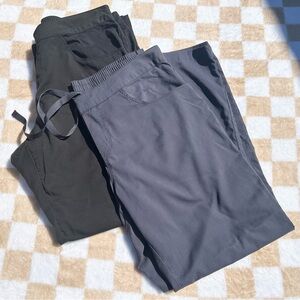 Grey's Anatomy black and gray scrub pants